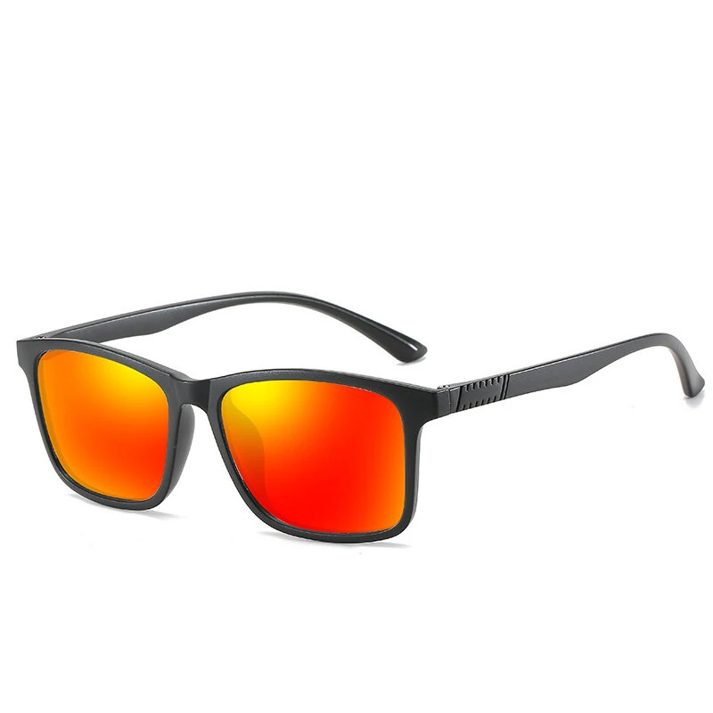 (image for) Men Polarized Sunglasses Fashion Women Square Sports Sunglasses Ultra Light TR90 Frame Driving Sunglasses Vintage Eyewear UV400